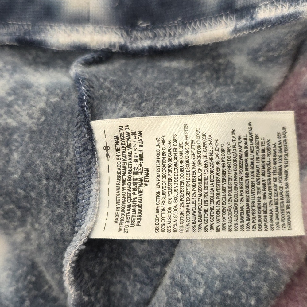 Vans Multicolor Tie-Dye Hoodie Unixes Size M - Picture 7 of 7